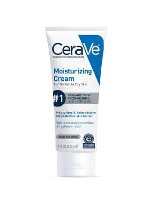 CeraVe Moisturizing Cream, Face Body Moisturizer, (Normal to Dry Skin)